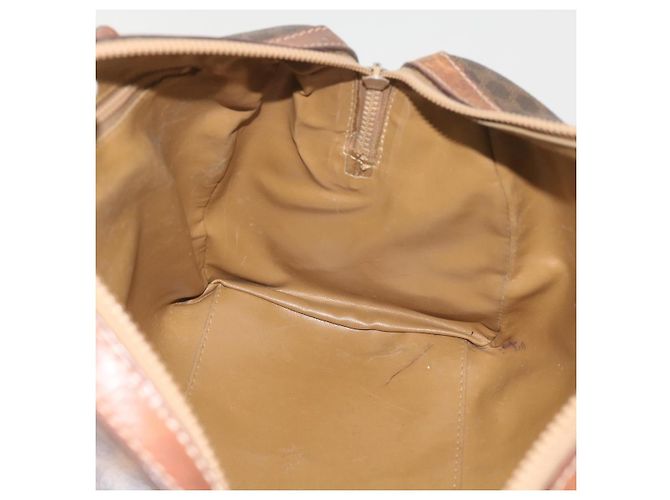 Céline CELINE Borsa Boston in tela macadam PVC Marrone Auth am5885 - vista 19