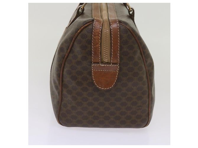 Céline CELINE Borsa Boston in tela macadam PVC Marrone Auth am5885 - vista 3