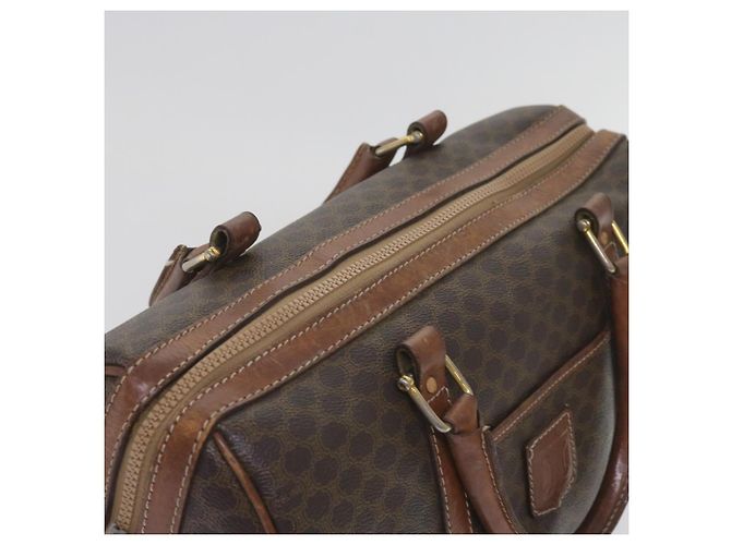 Céline CELINE Borsa Boston in tela macadam PVC Marrone Auth am5885 - vista 6