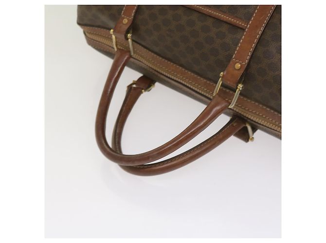 Céline CELINE Borsa Boston in tela macadam PVC Marrone Auth am5885 - vista 7