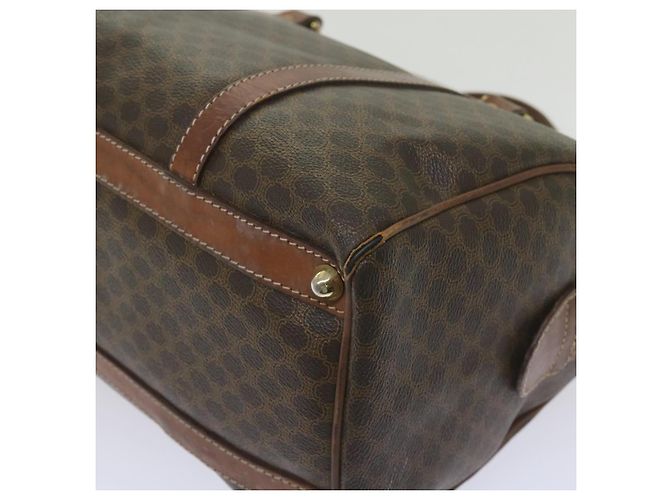 Céline CELINE Borsa Boston in tela macadam PVC Marrone Auth am5885 - vista 8