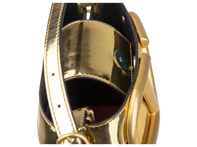 Borsa tote con logo Valentino Supervee D'oro - vista 10