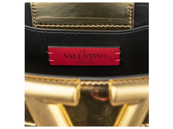 Borsa tote con logo Valentino Supervee D'oro - vista 11