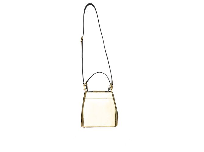 Borsa tote con logo Valentino Supervee D'oro - vista 7