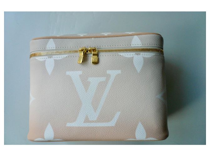 LOUIS VUITTON - NICE BB POOL BRUME VANITY CASE - NEUVE ESAURITO Beige - vista 2