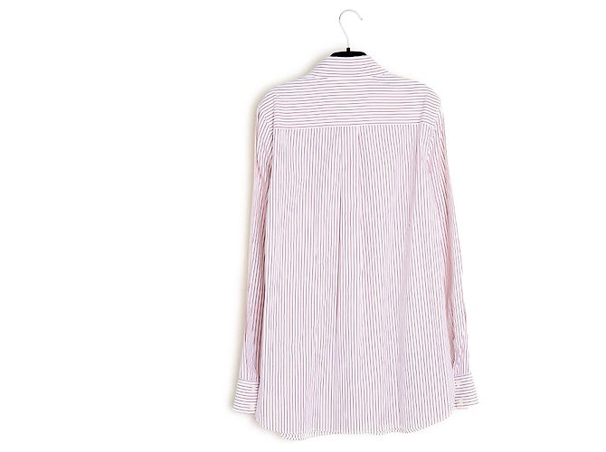 Céline Camicia a righe in popeline Phoebe Philo Celine Top FR38 UK10 US8 - vista 3