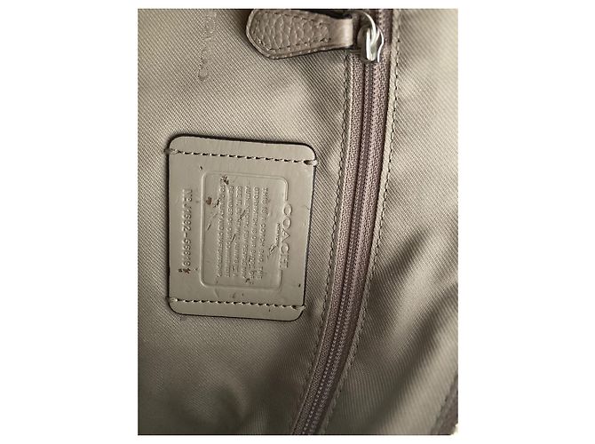 Borsa Coach in pelle color taupe - vista 4