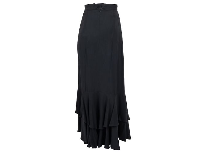 Gonna lunga con ruches a strati Moschino Couture Nero - vista 2
