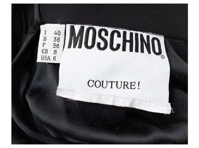 Gonna lunga con ruches a strati Moschino Couture Nero - vista 3
