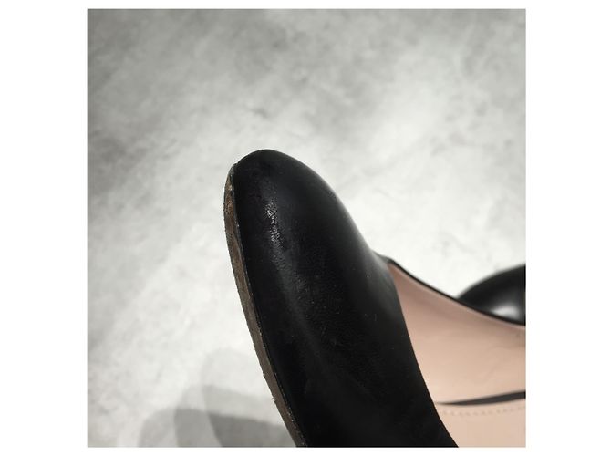 MIU MIU Absätze T.EU 38.5 Leder Schwarz - Ansicht 4