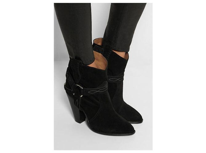 ISABEL MARANT ETOILE Stivaletti T.EU 38 Camoscio Nero - vista 2