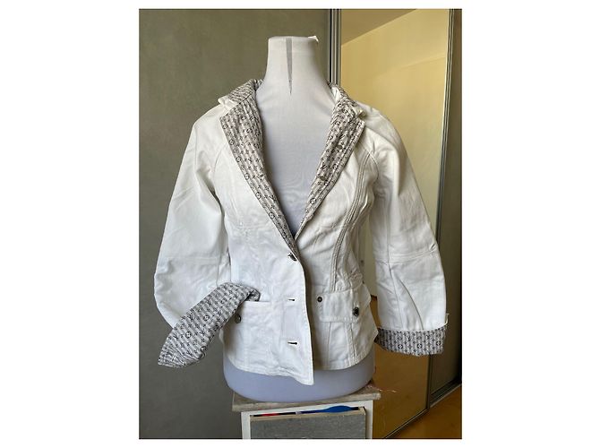 Louis Vuitton Jeansjacke Weiß Monogramm - Ansicht 5