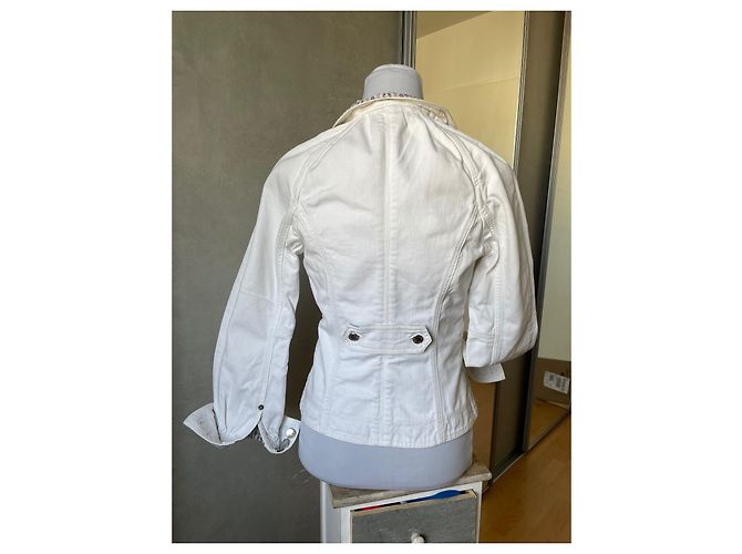 Louis Vuitton Jeansjacke Weiß Monogramm - Ansicht 6