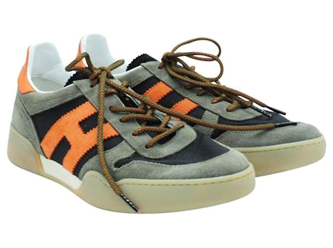 Hogan Turnschuhe mit orangefarbenem "H" - Ansicht 2