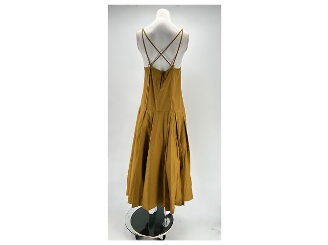 Vestido Khaite T.US 4 Algodón Castaño - vista 2