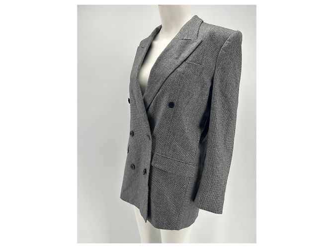 Isabel Marant Jacken T.FR 36 Wolle Grau - Ansicht 3