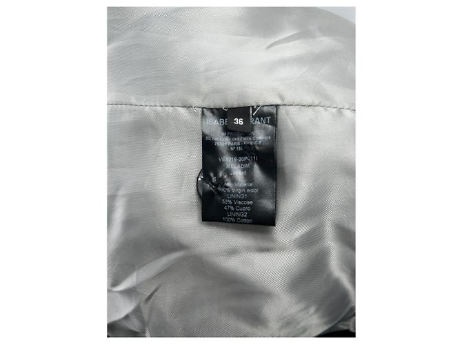 Isabel Marant Jacken T.FR 36 Wolle Grau - Ansicht 7