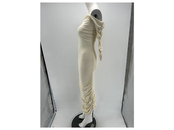 Khaite Kleider T.International M Viskose Beige - Ansicht 5