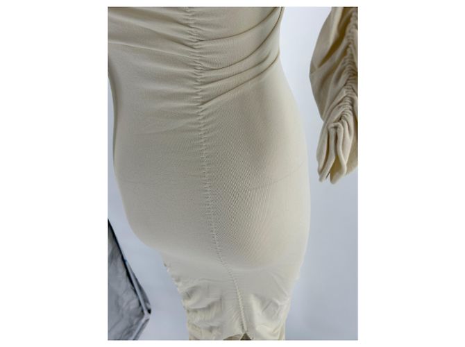 Khaite Kleider T.International M Viskose Beige - Ansicht 6