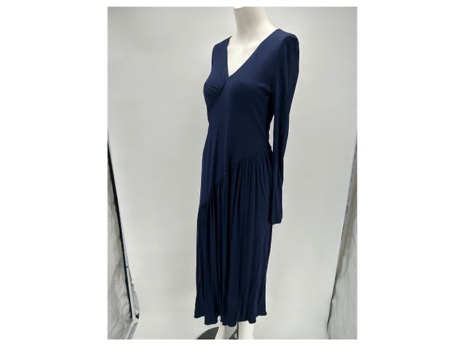 Autre Marque Sies Marjan Kleider T.US 4 Viskose Blau - Ansicht 3