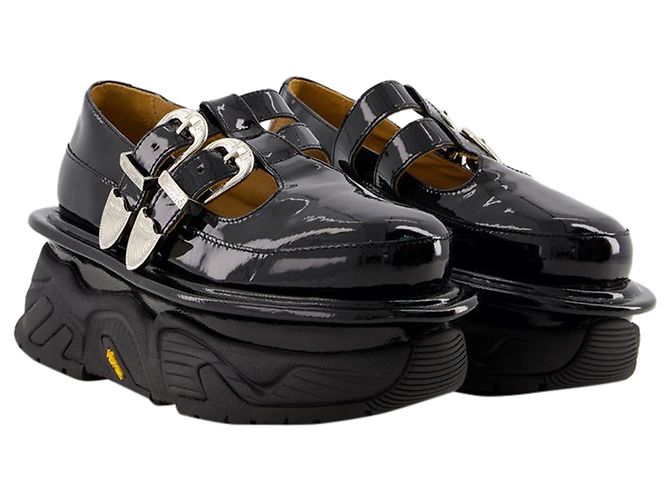 AJ1316 Slipper – Toga Pulla – Leder – Schwarz - Ansicht 2