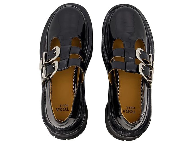 AJ1316 Slipper – Toga Pulla – Leder – Schwarz - Ansicht 4