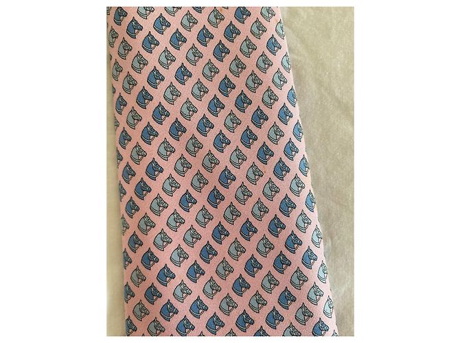 Hermès Silk Ties Blue - view 2