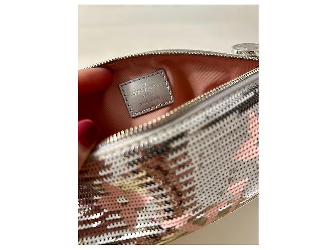 Louis Vuitton POCHETTE PAPILLON LIMITED Argento - vista 5