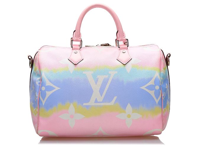 LOUIS VUITTON Sacs à main Speedy Bandoulière Marron - vue 3