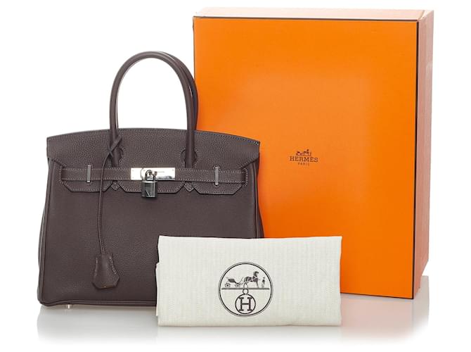 Hermès Borse HERMES Birkin 30 Marrone - vista 11