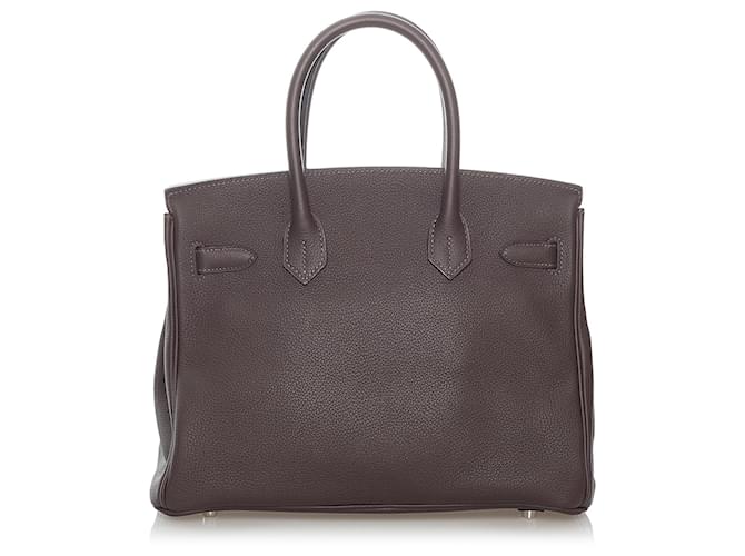 Hermès Borse HERMES Birkin 30 Marrone - vista 3