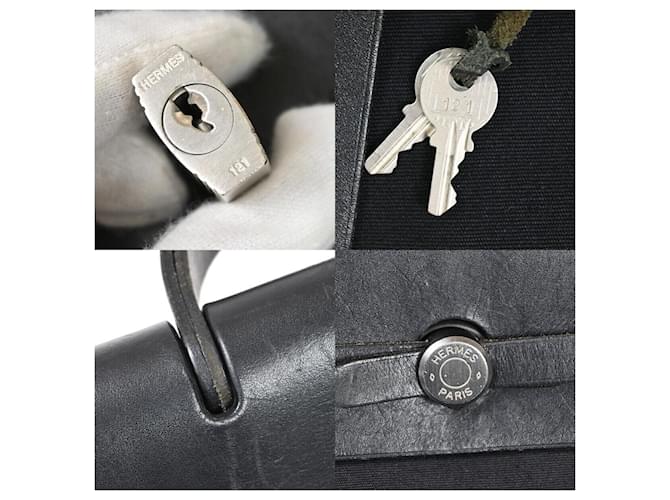Hermès Hermes Herbag Marineblau - Ansicht 8