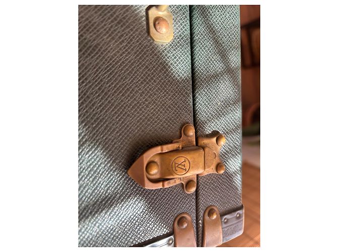 Valigetta Louis Vuitton "President" Verde scuro - vista 4