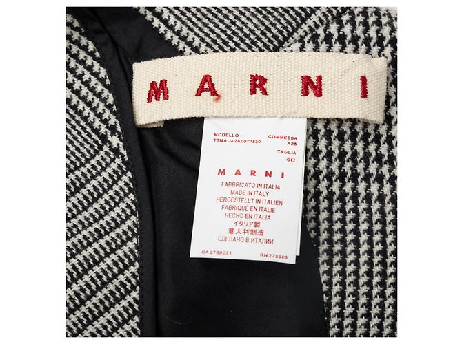 Marni – Kariertes Schößchen-Top Mehrfarben - Ansicht 8