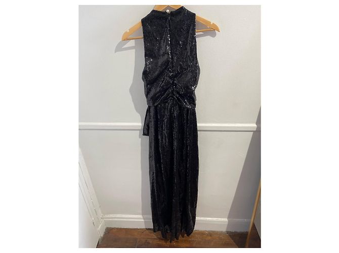 Autre Marque ANDERE MARKE Kleider T.International S Polyester Schwarz - Ansicht 4