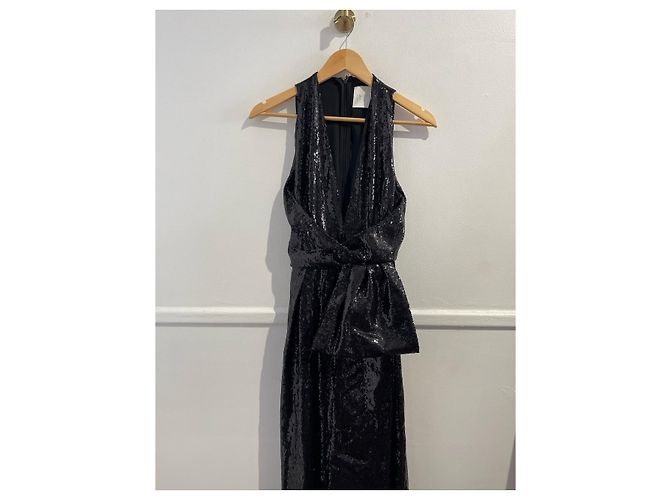 Autre Marque ANDERE MARKE Kleider T.International S Polyester Schwarz - Ansicht 6