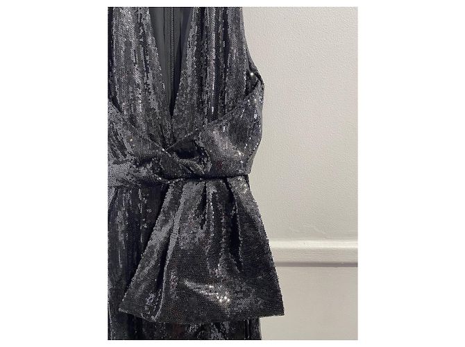 Autre Marque ANDERE MARKE Kleider T.International S Polyester Schwarz - Ansicht 7