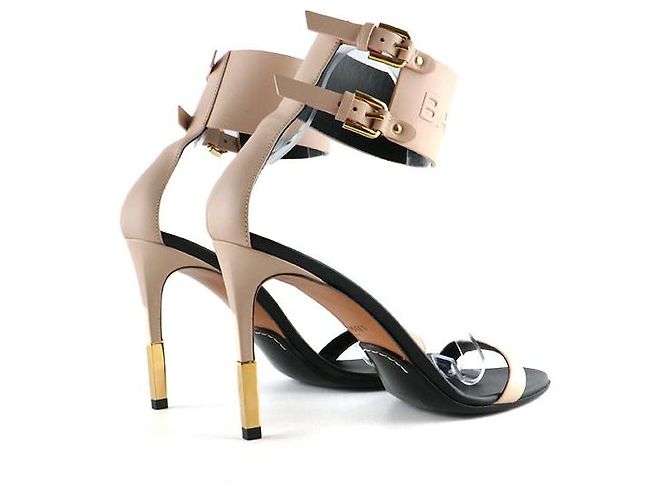 BALMAIN - Nackte Lederpumps (Größe 38) Pink - Ansicht 3