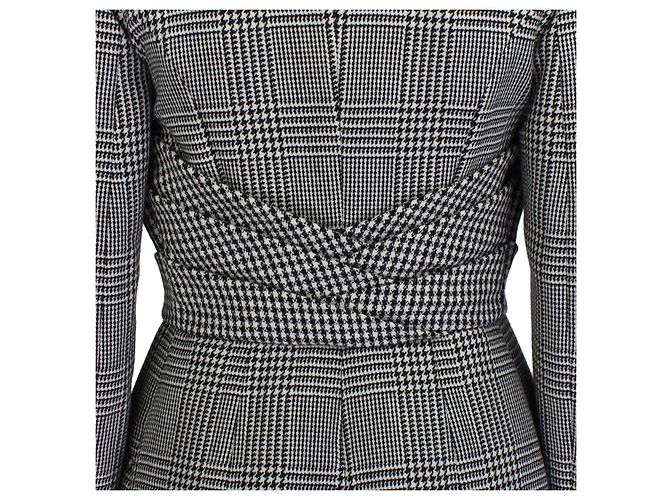Conjunto de casaco e calça xadrez de Alexander McQueen Preto - vista 10