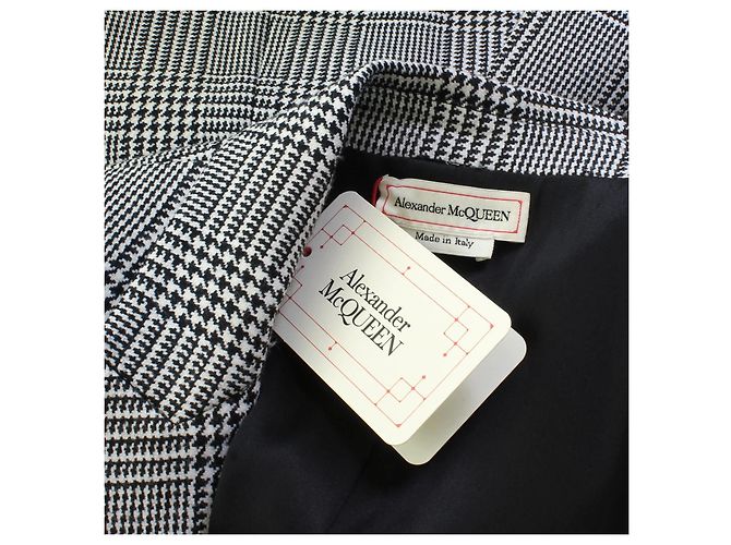 Conjunto de casaco e calça xadrez de Alexander McQueen Preto - vista 15