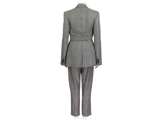 Conjunto de casaco e calça xadrez de Alexander McQueen Preto - vista 4