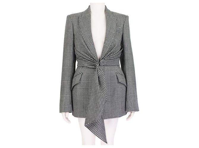 Conjunto de casaco e calça xadrez de Alexander McQueen Preto - vista 5