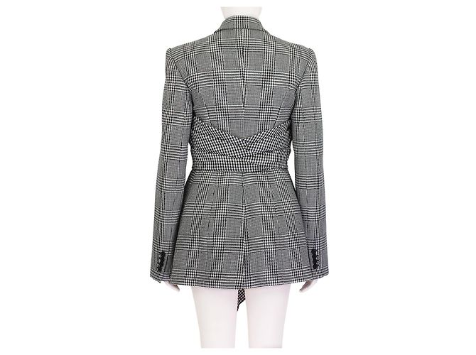 Conjunto de casaco e calça xadrez de Alexander McQueen Preto - vista 8