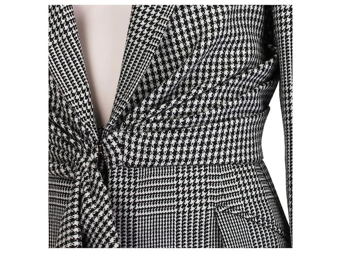 Conjunto de casaco e calça xadrez de Alexander McQueen Preto - vista 9
