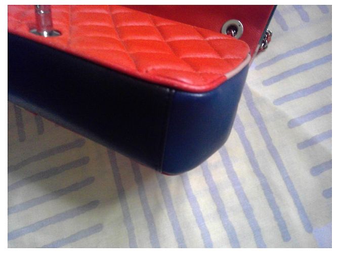 Chanel Timeless Classic Handtasche Leder bunter Silber Hardware - Ansicht 5