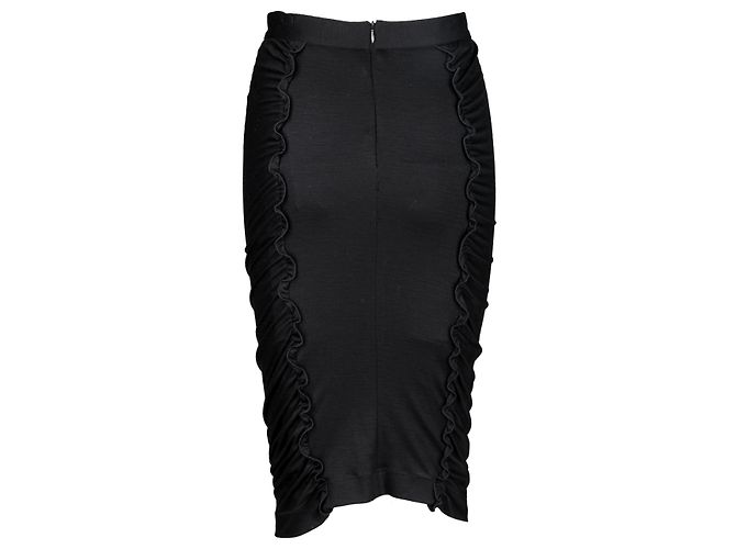 Falda midi barata y elegante de Moschino Negro - vista 2