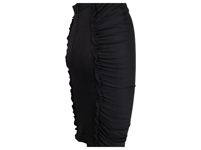 Falda midi barata y elegante de Moschino Negro - vista 3