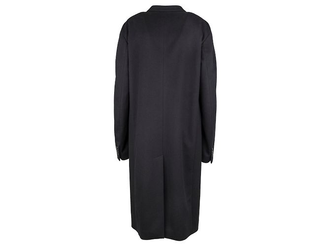 Valentino Double Breasted Wool Coat Black - view 2