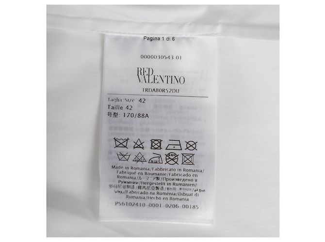 Camicia bianca classica Red Valentino Bianco - vista 6