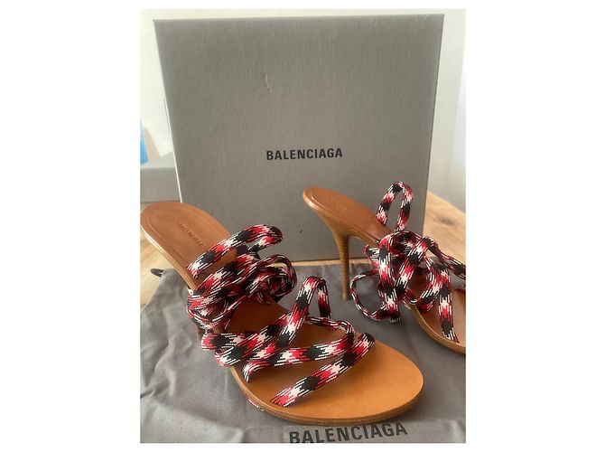 Sandali con lacci Balenciaga Blu Navy - vista 2